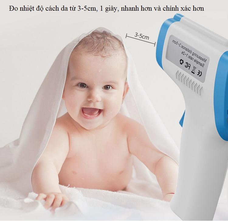 Thiết bị nhiệt kế đo nhiệt độ độ ẩm thông minh cảm biến hồng ngoại đa năng an toàn -chính xác- cao cấp 8806C