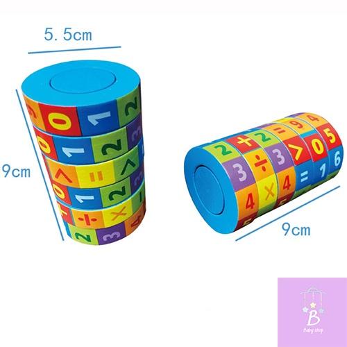 Rubik Toán Học Bằng Gỗ Nhiều Phép Tính Đa Dạng Giúp Bé Vừa Chơi Vừa Học