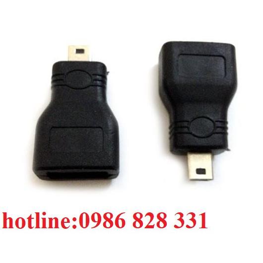 Đầu OTG chuyển đổi Mini USB to USB