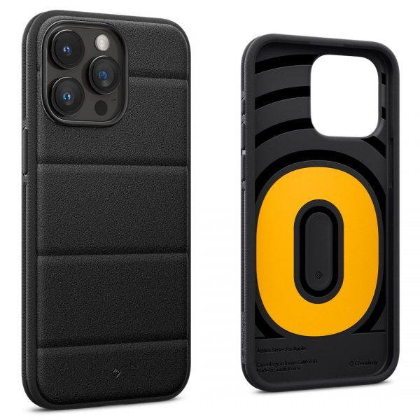 Ốp lưng cho iPhone 15 Pro/ 15 Pro Max Spigen Caseology Athlex Active Black - Hàng chính hãng