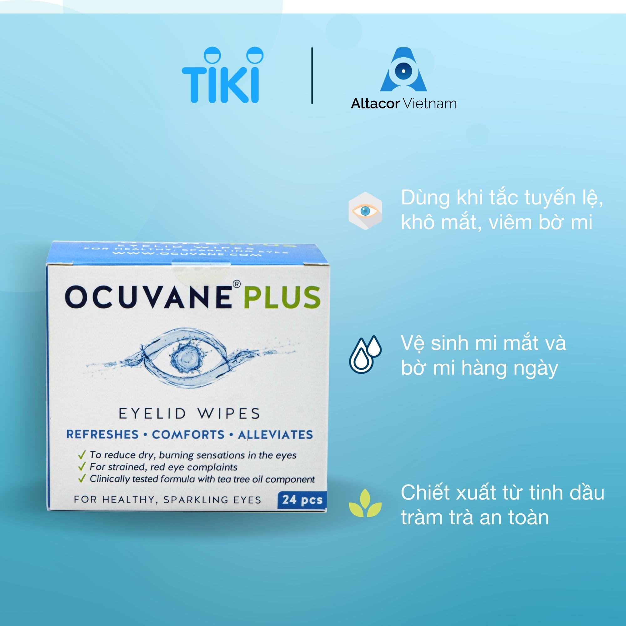 Gạc lau mi Ocuvane Plus 24 miếng - Chính hãng