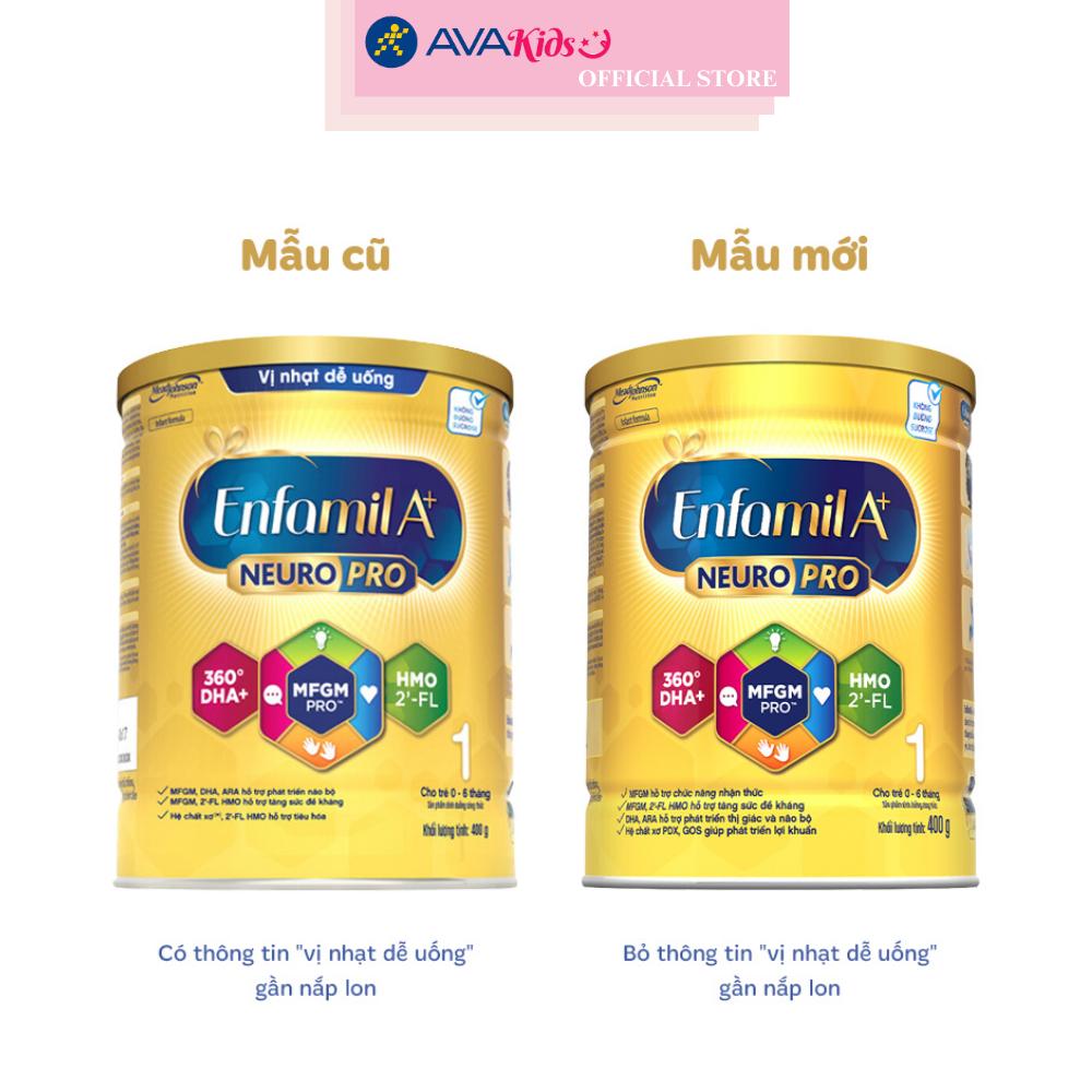 Sữa bột Enfamil A+ Neuropro số 1 400g (0 - 6 tháng) - Hàng chính hãng