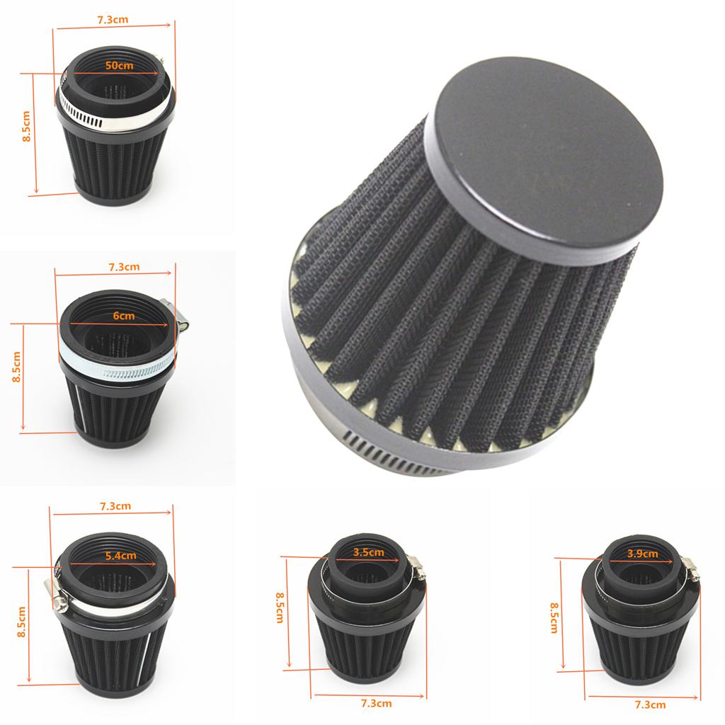 Black 50mm Air Intake Filter for Universal Motorcycle Dirt Bike ATV Quad