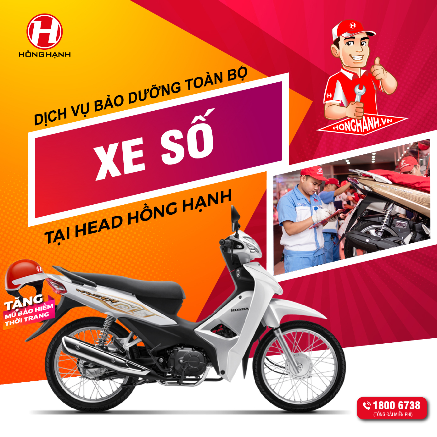 Phiếu Bảo Dưỡng Toàn Bộ Xe Máy - Xe Số