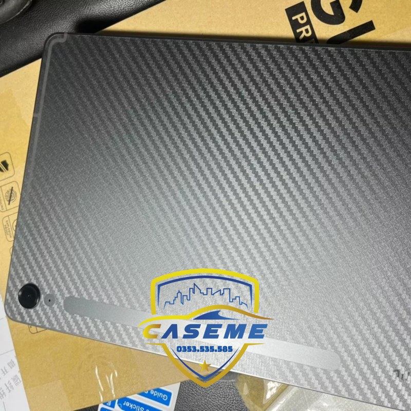 Miếng Dán Sợi Carbon 3D Bảo Vệ Mặt Sau Cho Samsung Galaxy Tab S9 FE,S10 FE - Hàng Nhập Khẩu