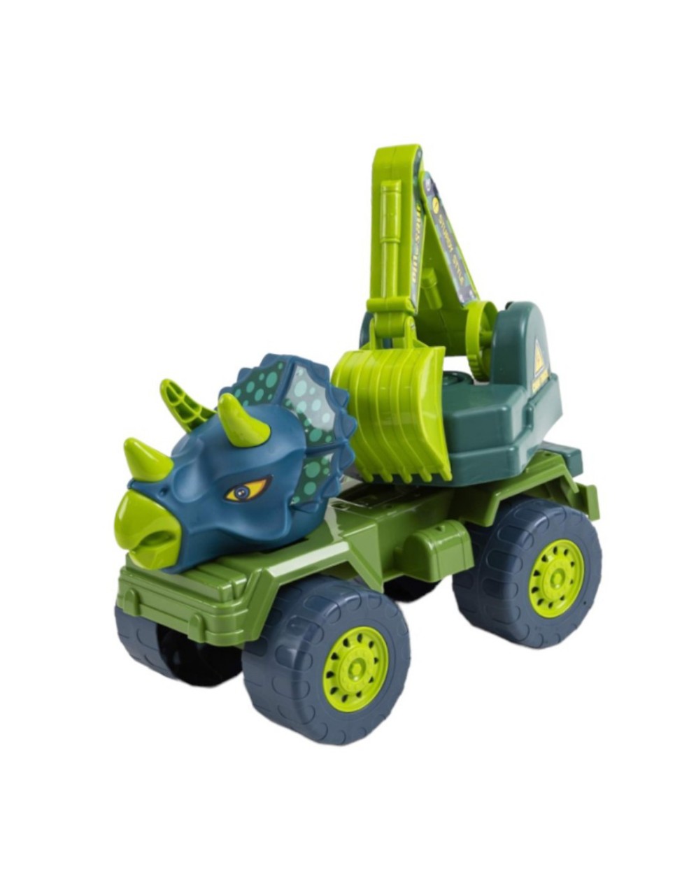 Xe Cẩu Công Trình Tyrannosaurus Màu Xanh Bằng Nhựa Cao Cấp Cho Bé
