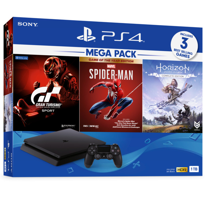 Máy chơi game PS4 Slim 1TB Mega 3 CUH-2218B MEGA3 - Hàng Chính Hãng