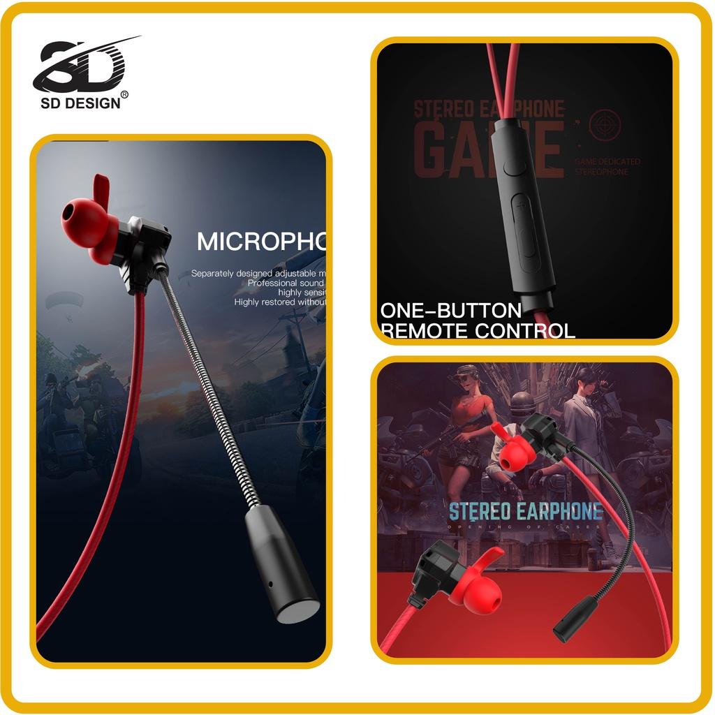 Tai nghe Gaming S2 SD DESIGN chuyên dùng cho game thủ PC PUBG/ROS/FreeFire có mic rời, chân Jack cắm 3.5mm