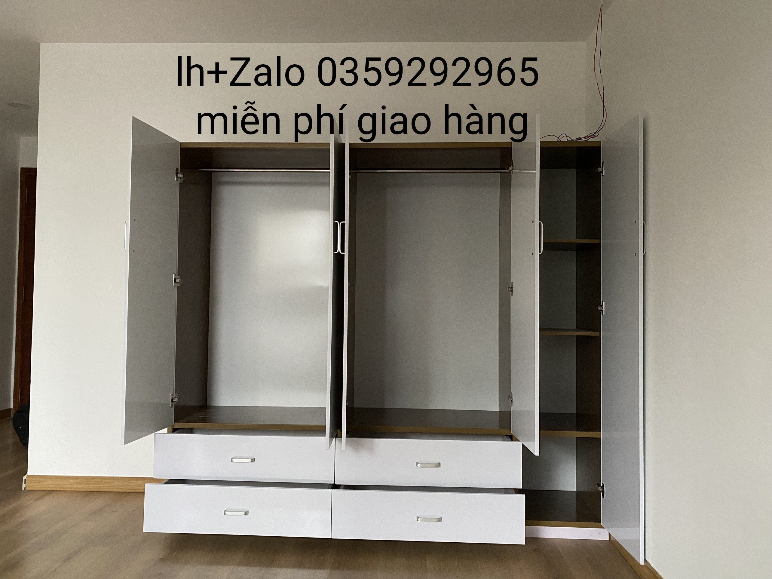 Tủ nhựa đài Loan 5 cánh