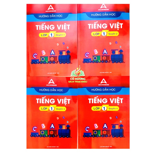 Sách - Combo 4 cuốn Hướng dẫn học tiếng việt lớp 1 (trường Archimedes school )