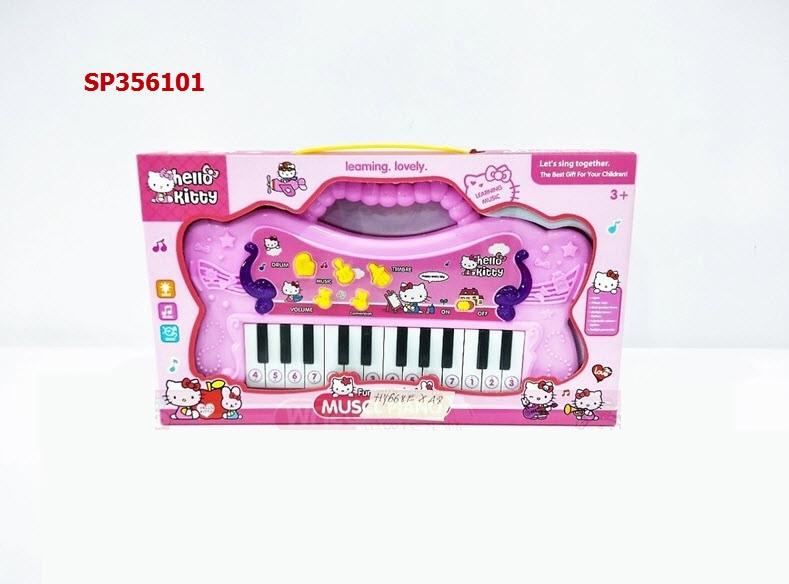 Hộp đàn piano (organ) pin mèo kitty music piano, HY668E