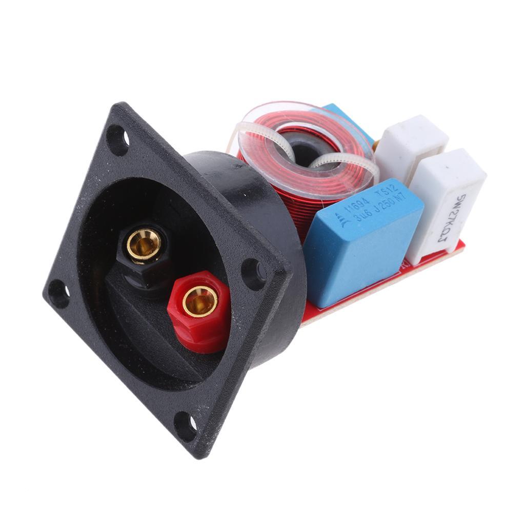 2 Pieces 2 Way Loudspeaker Crossovers Stereo 80W for Car Home Audio System