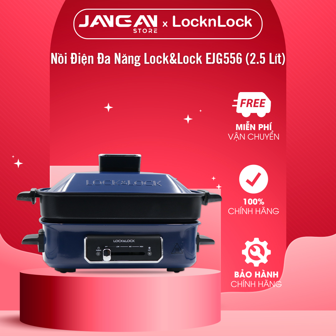 Nồi Điện Đa Năng Lock&Lock EJG556 (2.5 Lít) - Hàng Chính Hãng