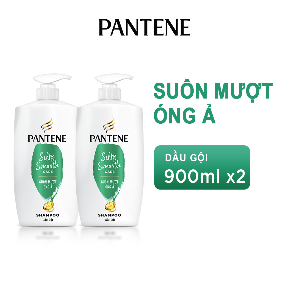 Combo 2 Dầu Gội PANTENE Suôn Mượt Óng Ả 900ml