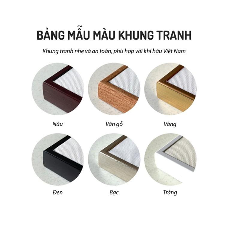 [ Tranh bộ 3 đồng giá ] Canvas và Bóng Gương, bộ trang mang tài lộc lại cho gia đình