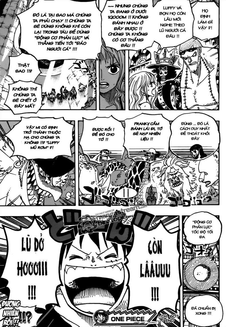 đảo hải tặc - one piece chapter 607 13