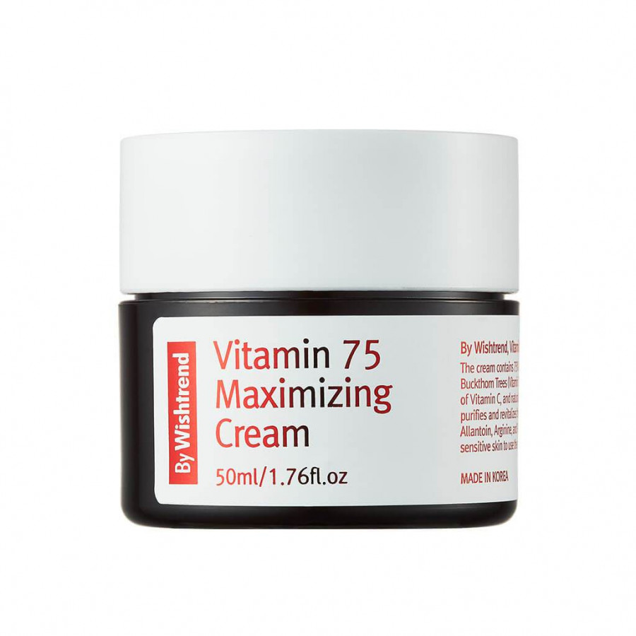 Kem Dưỡng Sáng Da, Chống Lão Hoá Giàu Vitamin By Wishtrend Vitamin 75 Maximizing Cream 50ml