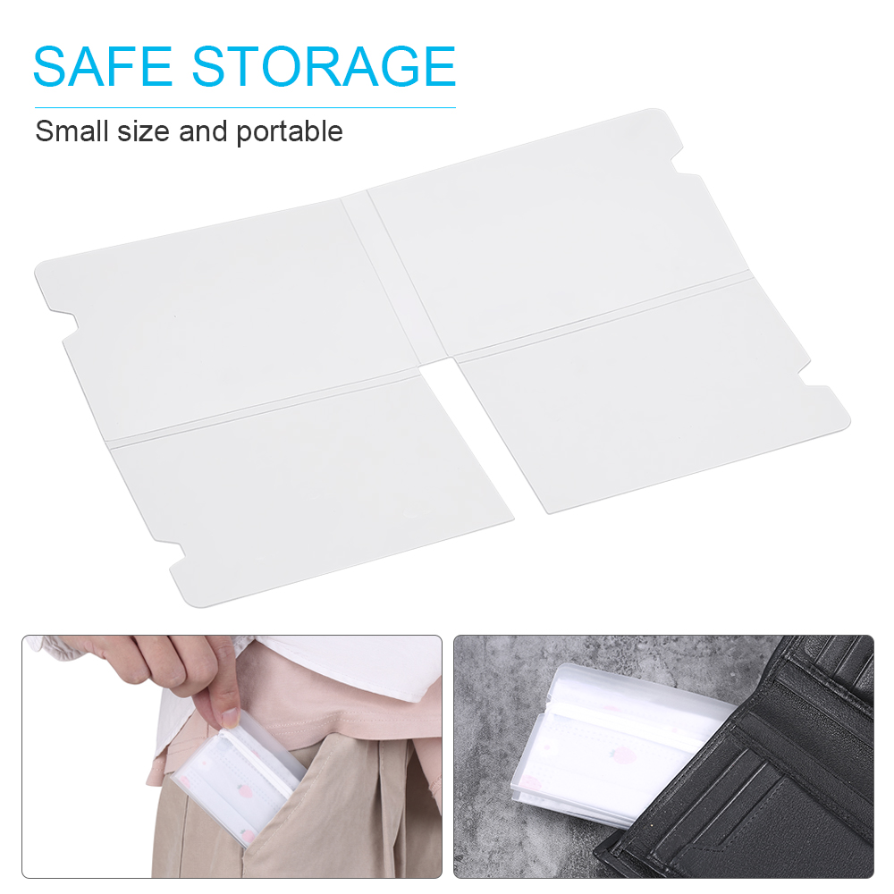 20 Túi kẹp đựng khẩu trang bằng nhựa PP tiện dụng