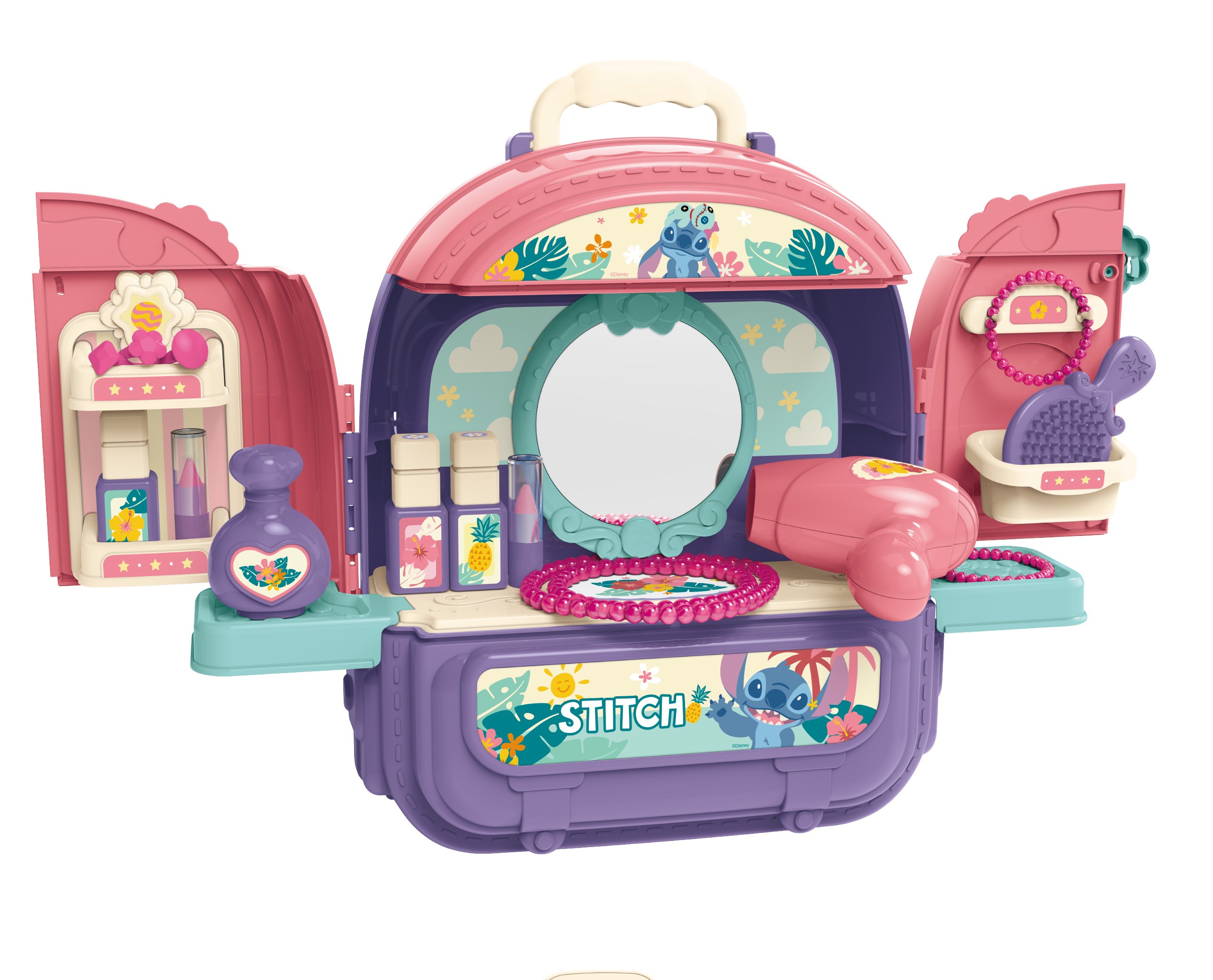 Đồ Chơi DISNEY - ST008-993A Bộ Ba Lô trang Điểm Nhân Vật Stitch (KT 26.3x15.2x30cm)