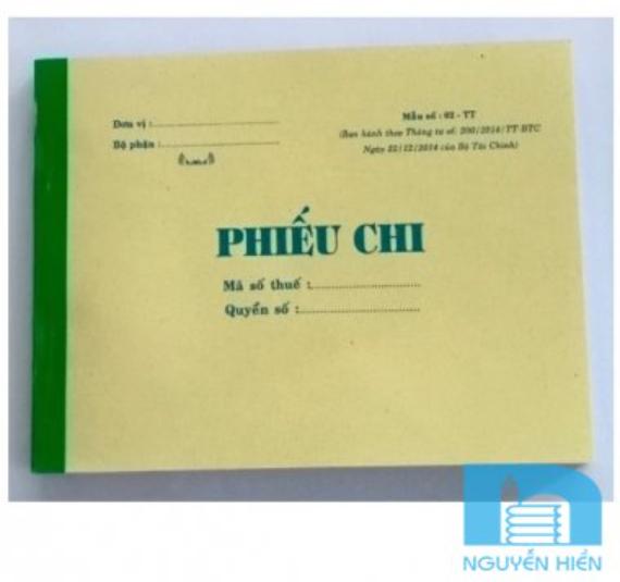 Phiếu chi cacbon 3 liên 150 trang A5 - 13x19cm