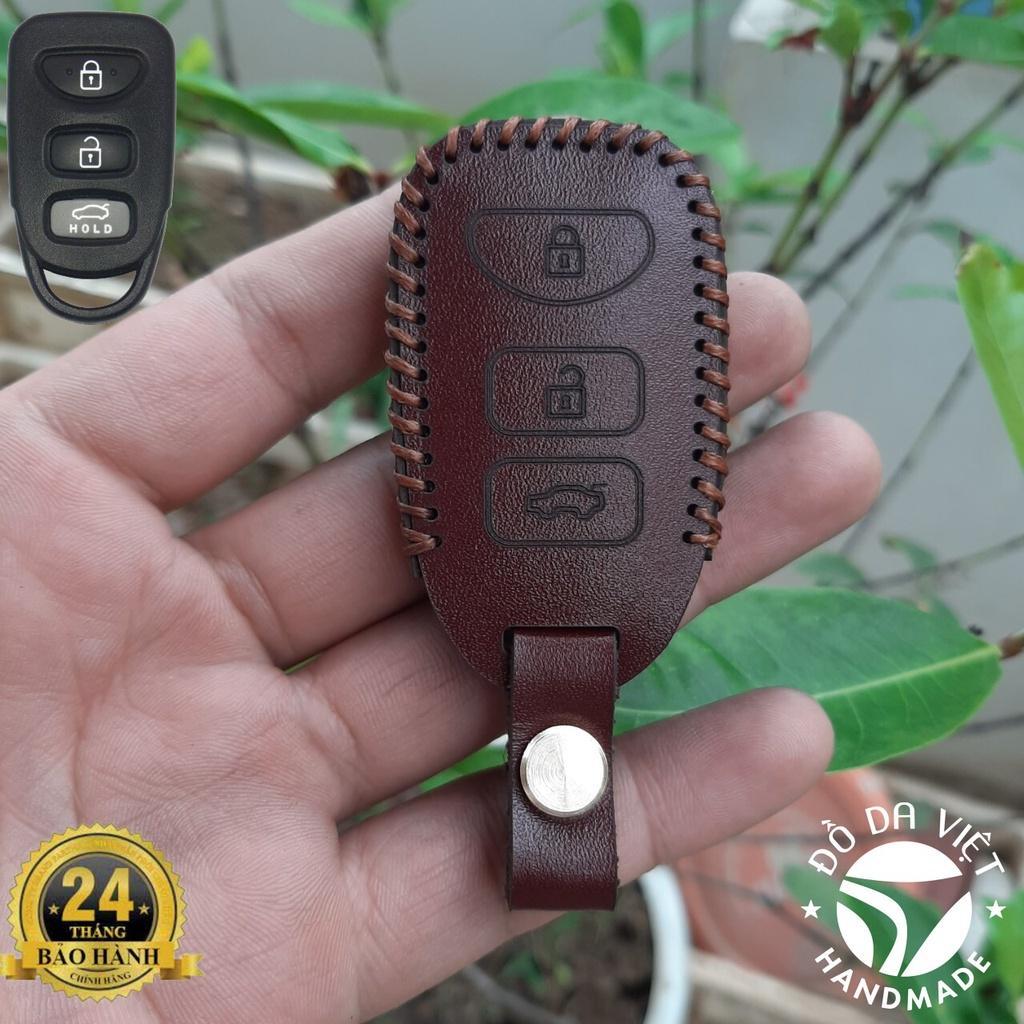 Bao Da Chìa Khoá Hyundai Tucson, SantaFe, Starex 2006-2011, KIA Carens, Sportage 2005