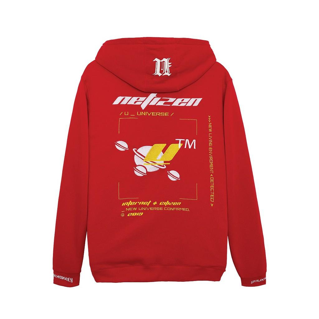 Áo Hoodie URBAN MONKEY NETIZEN Đỏ Thiết Kế Và Hình In Nổi Bật