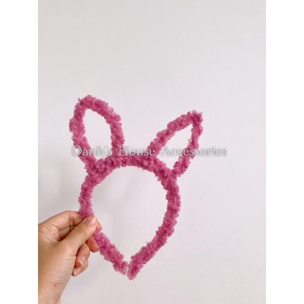 Bờm tóc tai gấu, tai thỏ lông xù