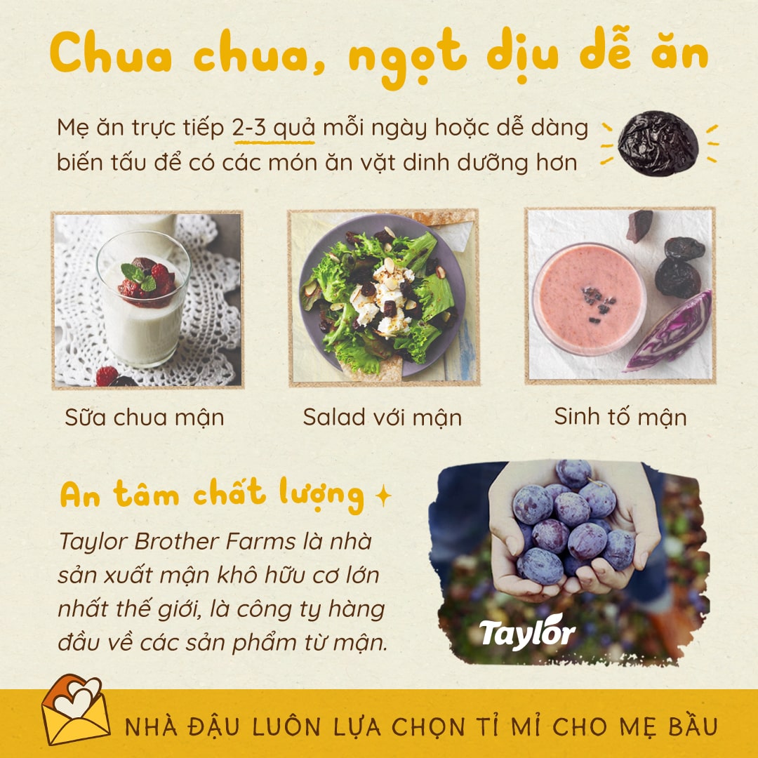 Mận Khô Taylor Prunes Giảm Táo Bón Tốt Cho Mẹ Và Bé | 168