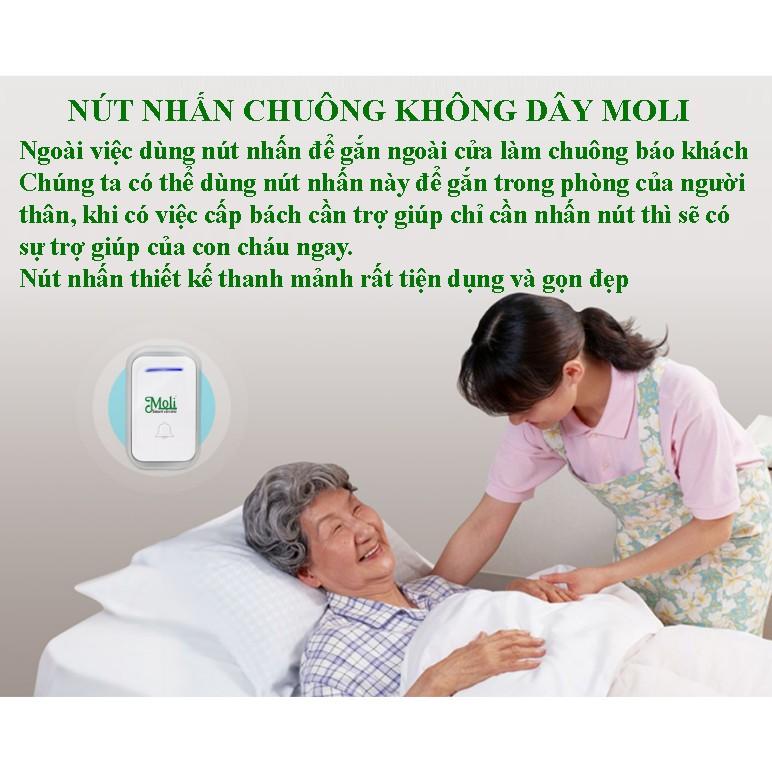 BỘ 2 CHUÔNG 1 NÚT NHẤN BÁO KHÁCH DB82C - HÀNG CHÍNH HÃNG