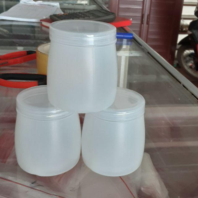 Combo 10 hũ sữa chua nhựa kèm nắp 120ml/160ml