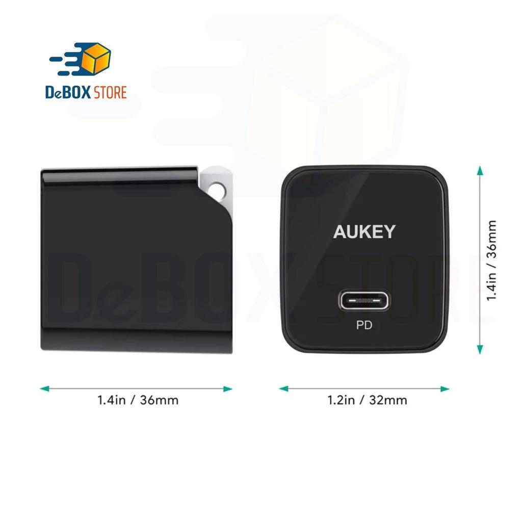 Cốc sạc nhanh AUKEY PD PPS 30W PA-Y30S | SẠC NHANH DÀNH CHO IP 13 Series - Hàng Chính Hãng