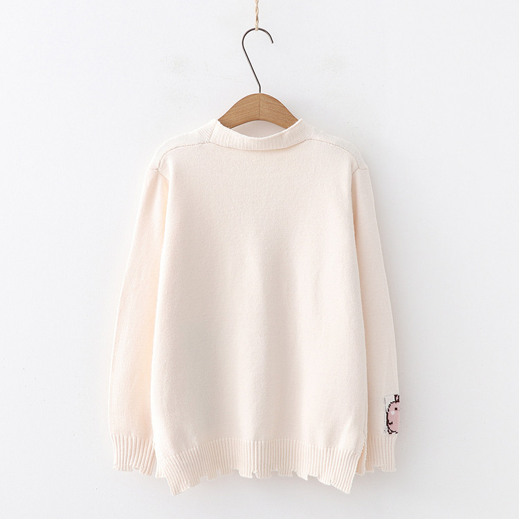 Áo Khoác Len Cardigan Họa Tiết Xinh 