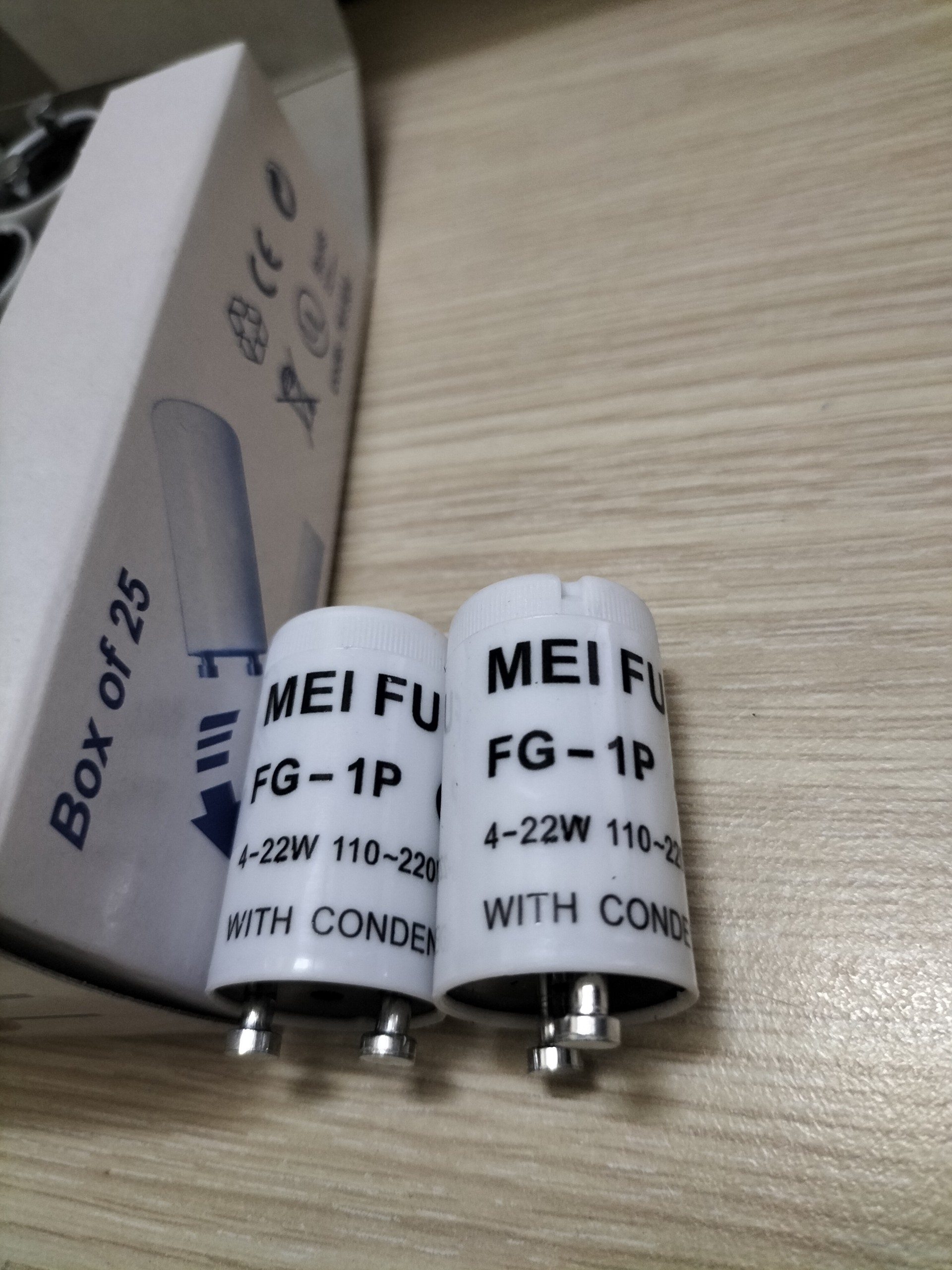 Combo 5 cái chuột đèn huỳnh quang FG-1P 4-22W, chất lượng cao dùng cho đèn tuýp huỳnh quang 0.6m
