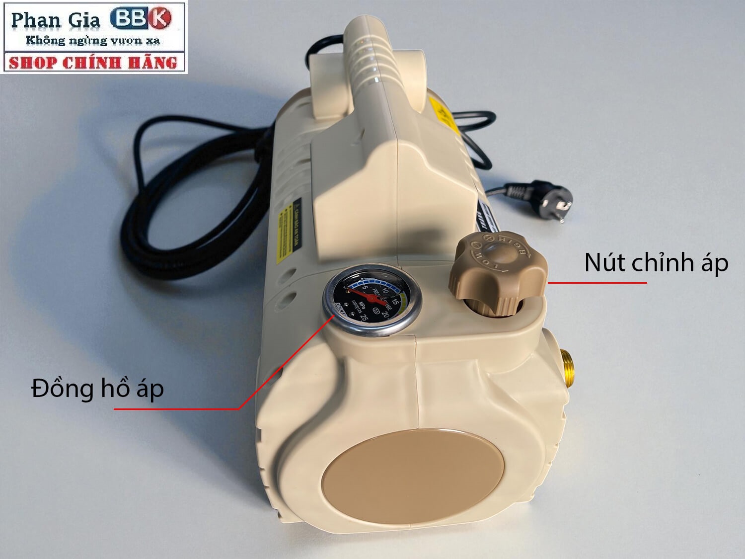Máy Rửa Xe Có Chỉnh Áp DEKTON CWR2200VTG - Công Suất 790W - Màu BE Cổ Điển – Siêu Tiết Kiệm Nước