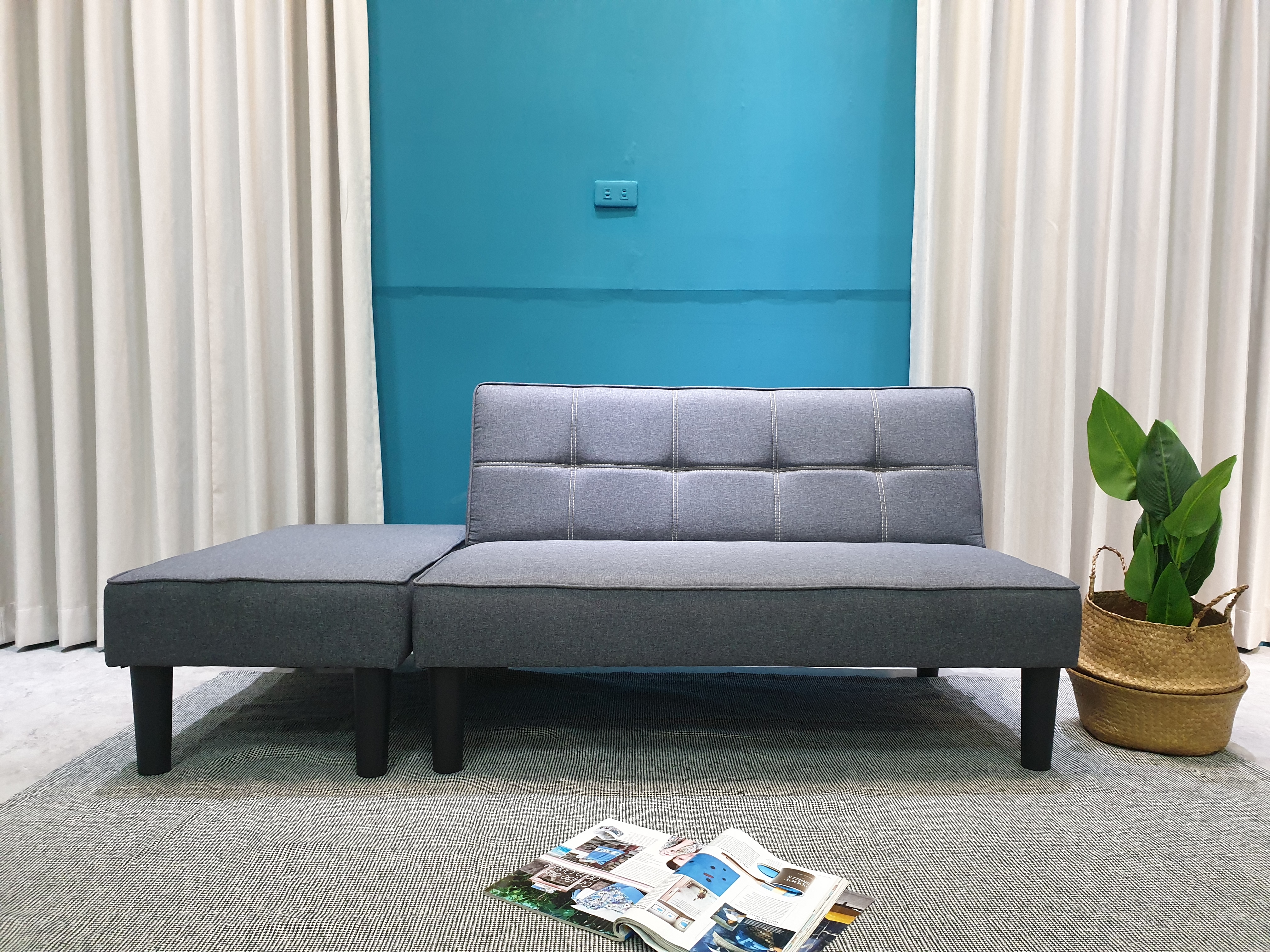 Sofa bed 3 trong 1 đa năng Juno sofa màu xám