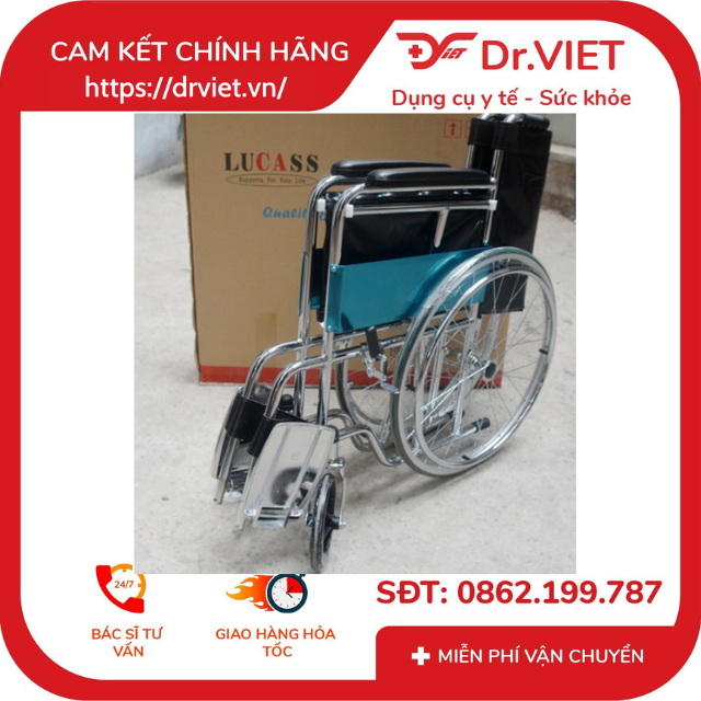 Xe lăn tay LUCASS X-9 CHÍNH HÃNG giá rẻ- Xe lăn tay dùng cho người già, người bị bệnh, người khuyết tật đi lại khó khăn