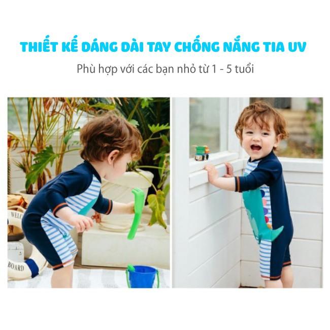 1 – 5 TUỔI | Bộ Bơi Bé Trai Mẫu Khủng Long Cá Mập Dễ Thương