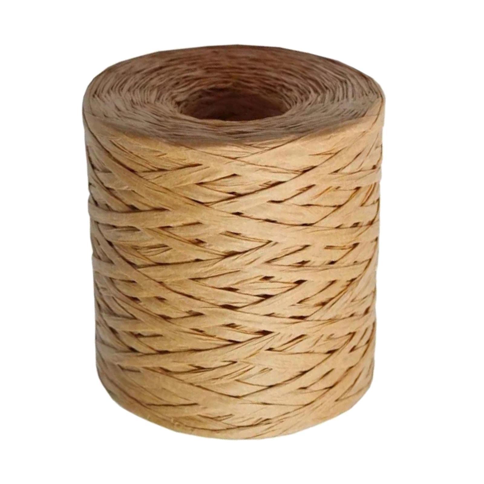 Raffia Paper Ribbon Twine Cord for Gift Wrapping Crafting Weaving Chocolate