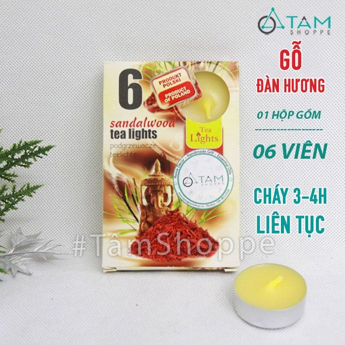 Vỉ 6 viên nến thơm tealight thiên nhiên NT-010