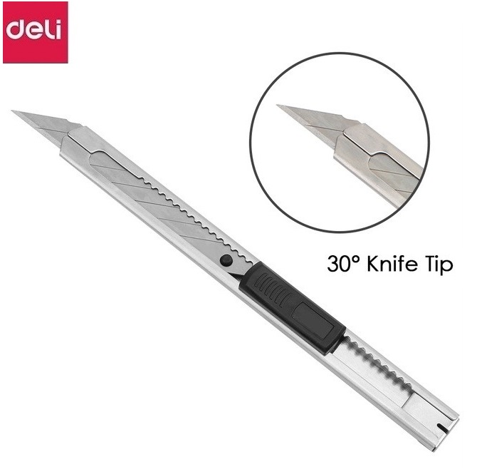 Dao trổ 30 độ inox Deli 2034