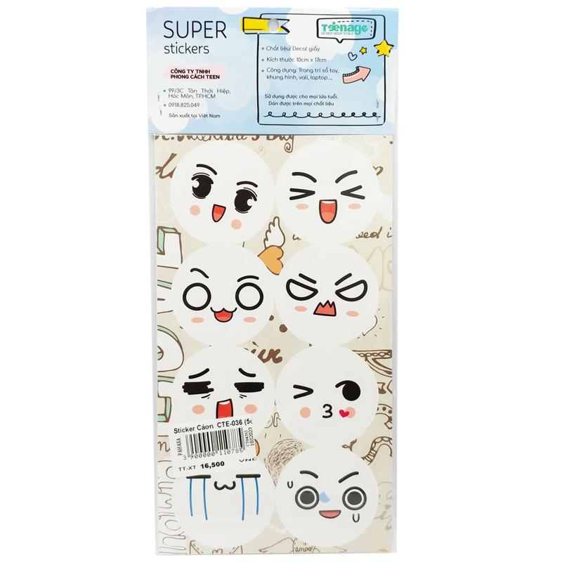 Sticker Trang Trí - Teenage CTE-036 (5 Tờ)