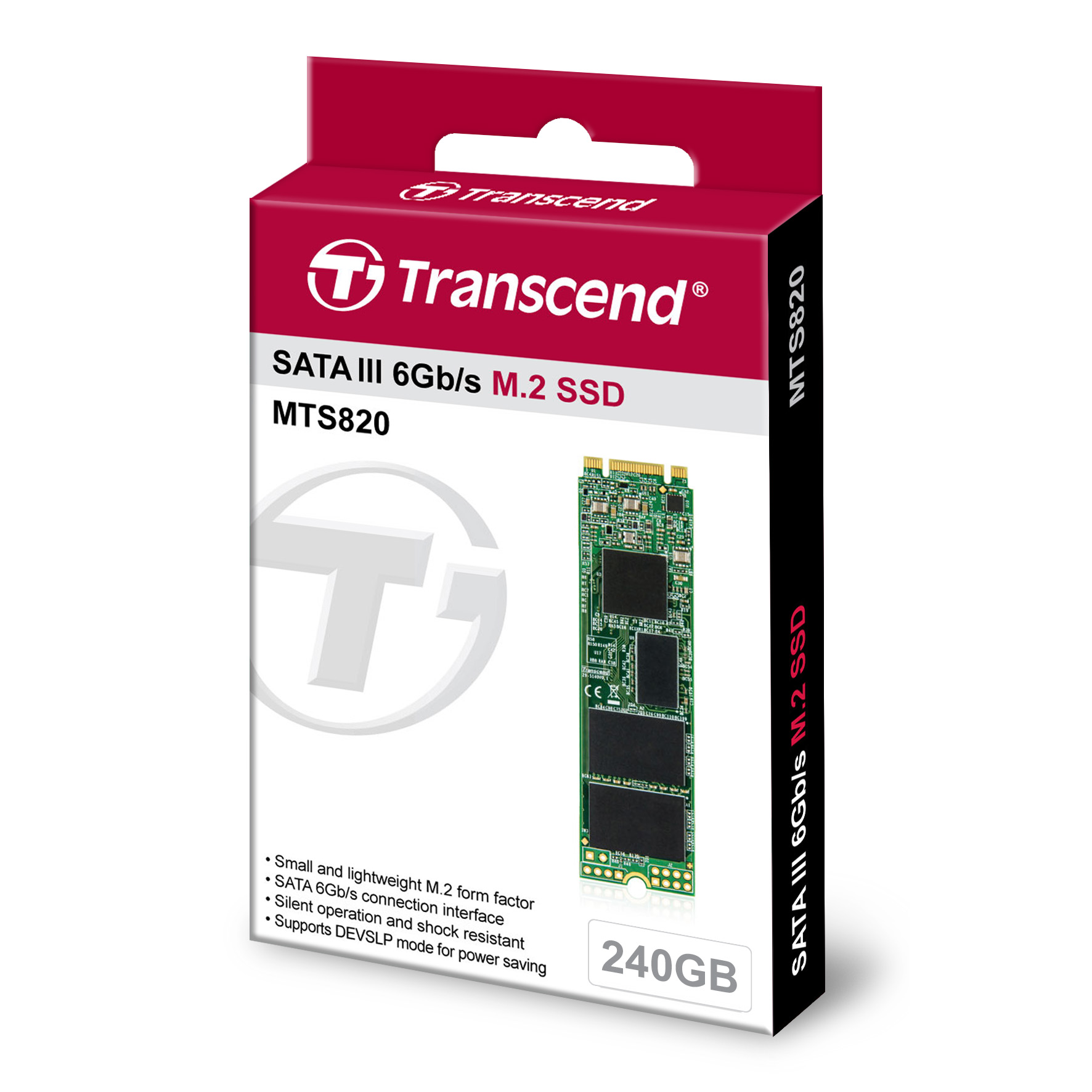 Ổ Cứng SSD Transcend 820S M.2 2280 SATA III 240GB - TS240GMTS820S - Hàng Chính Hãng