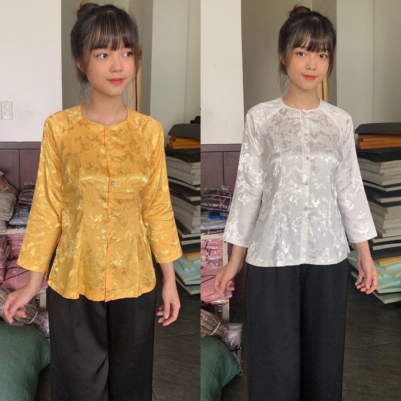 Đồ Lam Đi Chùa # Bà Ba Gấm Cao Cấp Mát # Quần Áo # Đồ Bộ Nữ