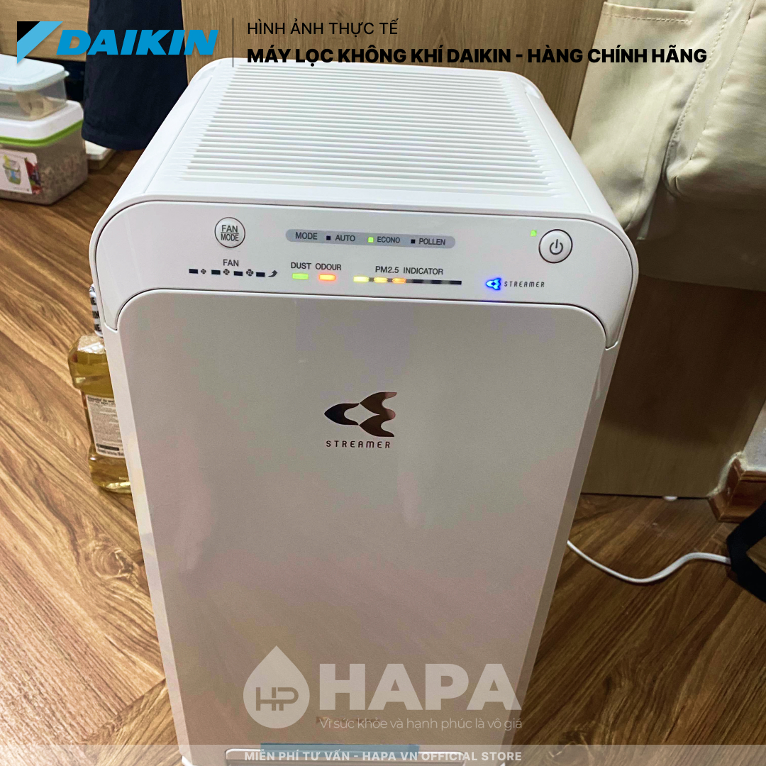 Máy Lọc Không Khí DAIKIN MC40UVM6-7 Phòng &lt; 31m2 Công nghệ HEPA + Streamer - Hàng Chính Hãng DAIKIN