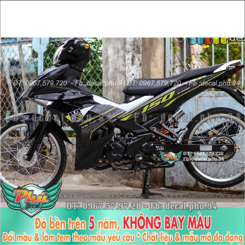 Tem Rời Exciter 150 Y15Zr đen vàng (K)