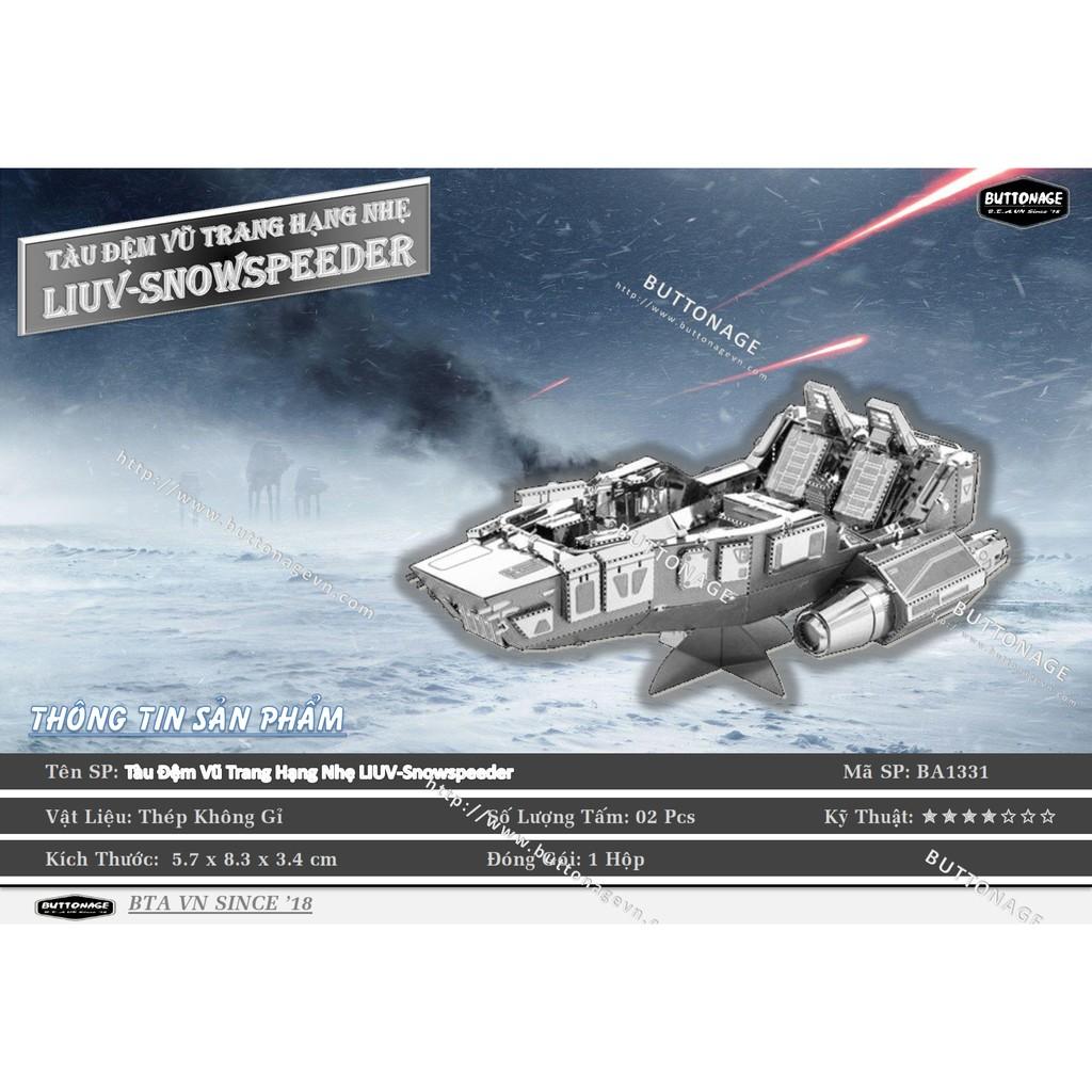 Mô Hình Lắp Ráp 3d Tàu Đệm Vũ Trang Hạng Nhẹ LIUV-Snowspeeder