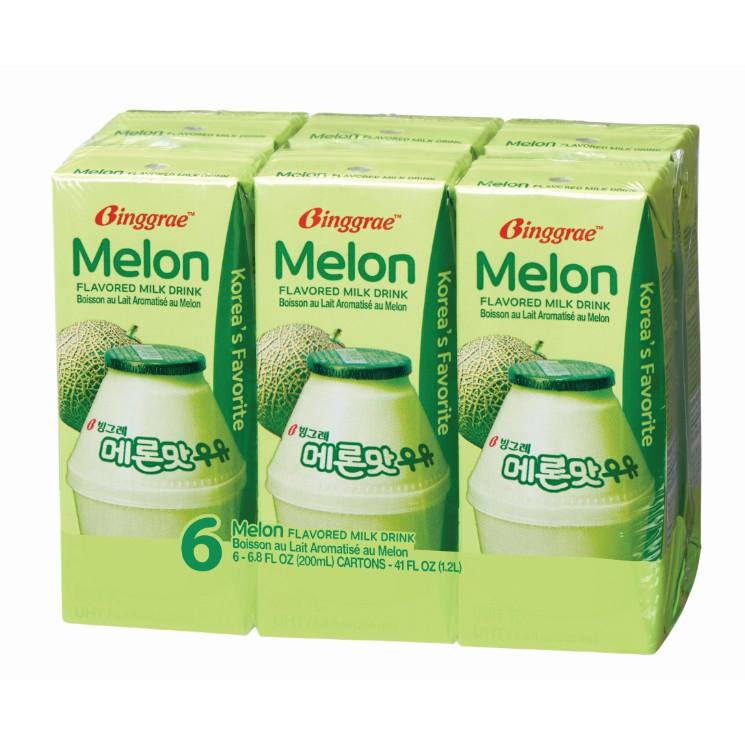 Thùng Sữa Dưa lưới Hàn Quốc Binggrae Melon Milk (200ml x 24 hộp)