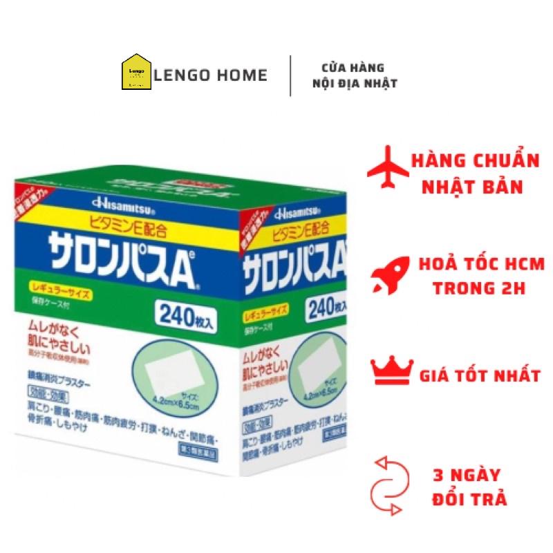 Cao dán Salonpas Hisamitsu nội địa Nhật (Hộp 140 miếng và 240 miếng)