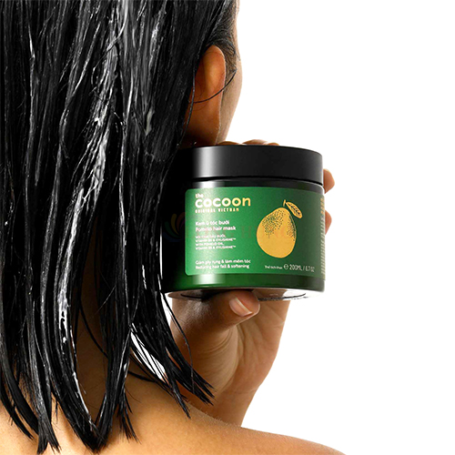 Kem ủ tóc bưởi Cocoon Pomelo Hair Mask giúp giảm gãy rụng và làm mềm tóc (200ml) - Hàng chính hãng