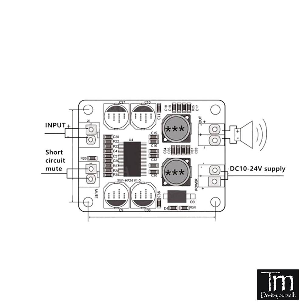 Mạch Khuếch Đại Âm Thanh TPA3118 60W (XH-M313)